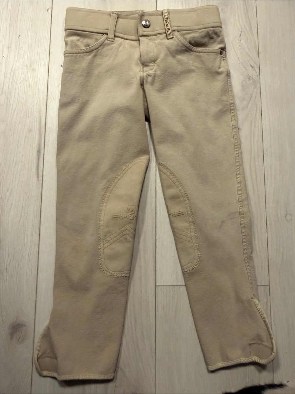 Romfh Kids Tan Knee Patch Breeches Size 10